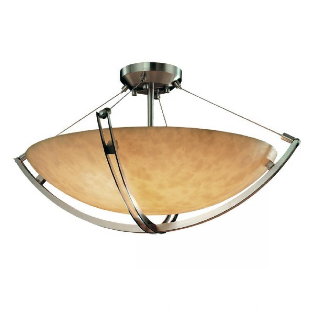 24&#34; Semi-Flush Bowl w/ Crossbar