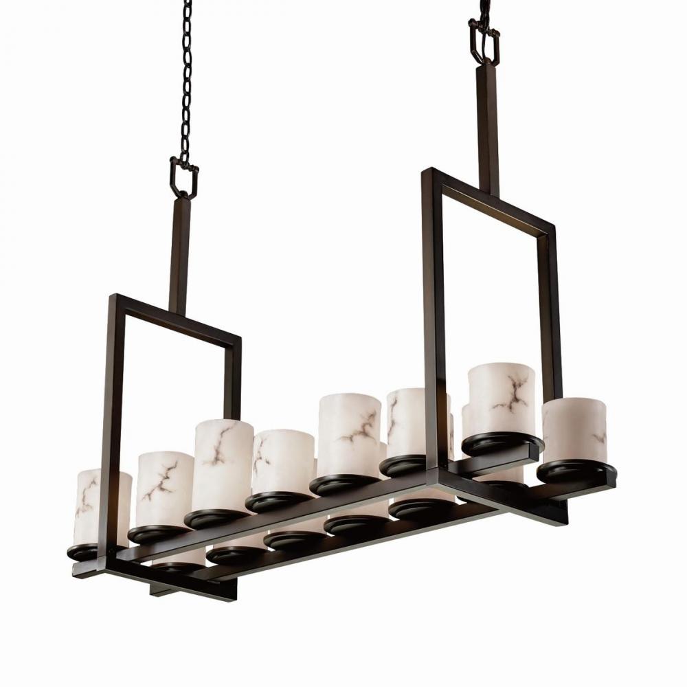 Dakota 14-Light Bridge Chandelier (Tall)