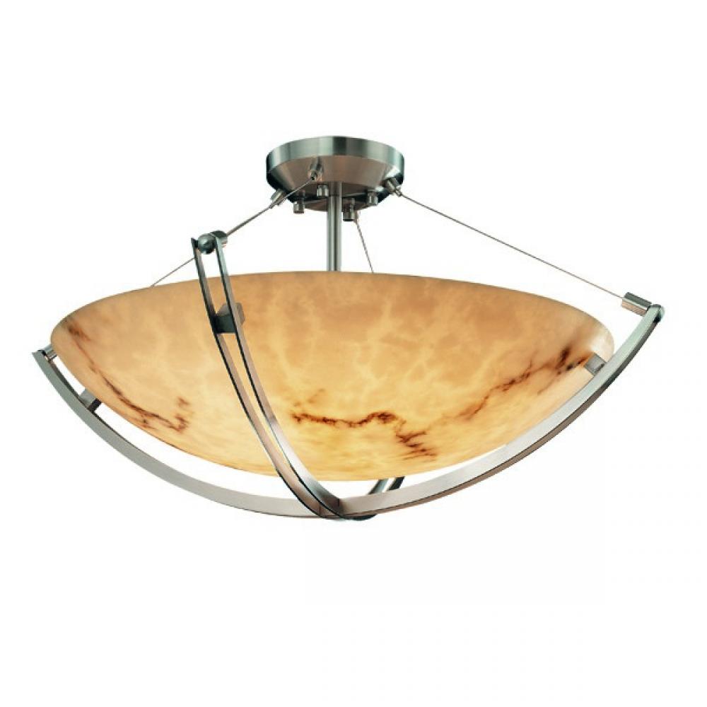 18&#34; Semi-Flush Bowl w/ Crossbar