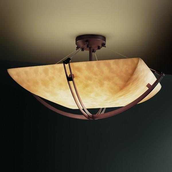 48&#34; Semi-Flush Bowl w/ Crossbar