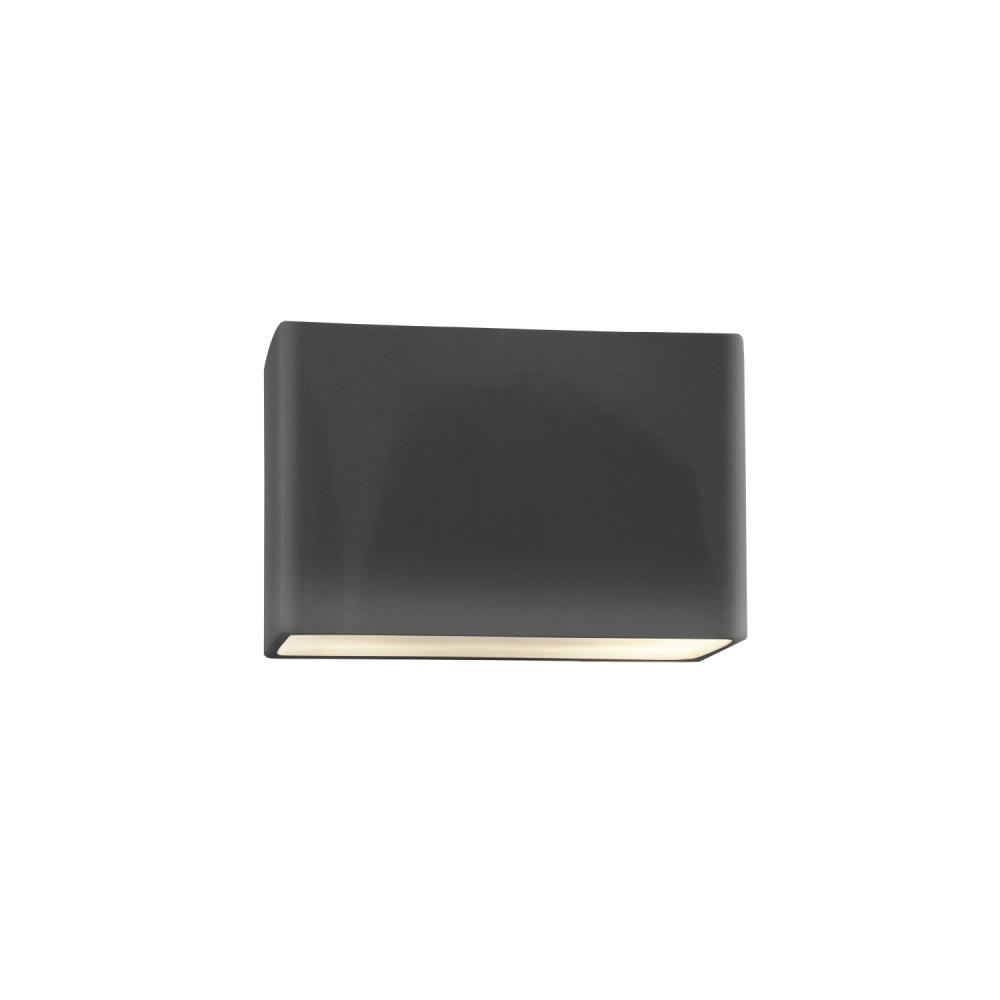 Small ADA Wide Rectangle LED Wall Sconce - Open Top & Bottom