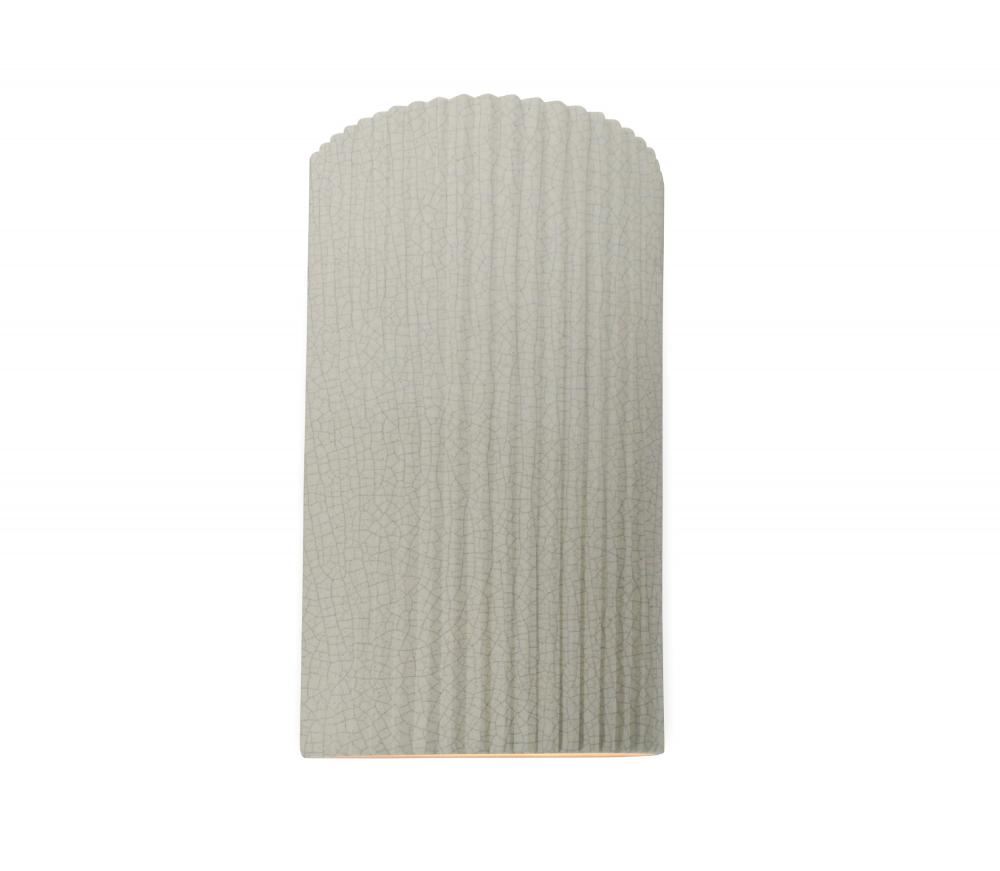 Large ADA Pleated Cylinder Wall Sconce