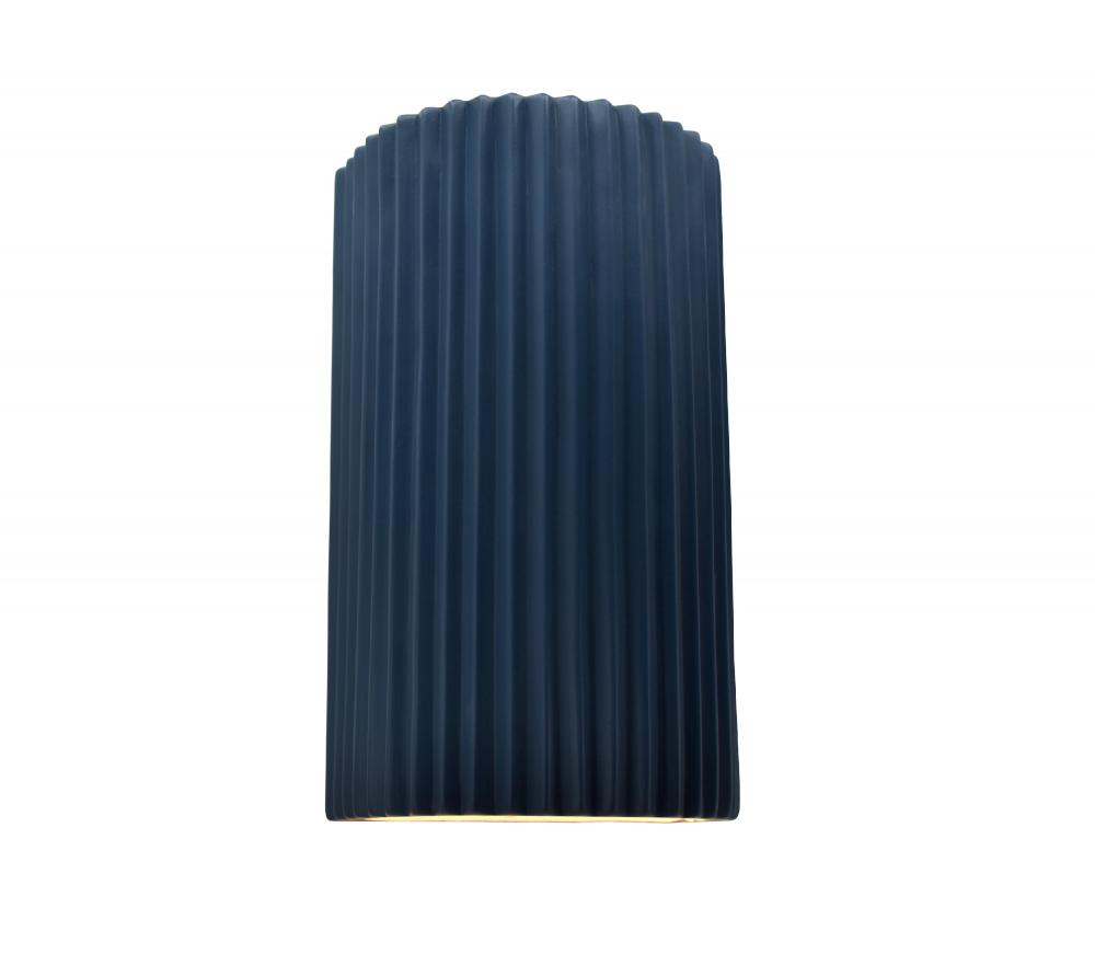 Large ADA Pleated Cylinder Wall Sconce