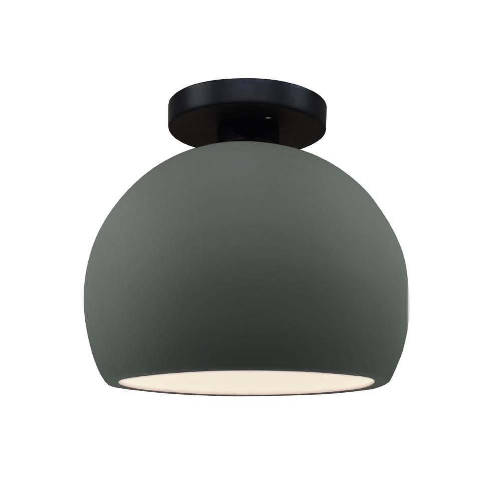 Small Globe LED Semi-Flush