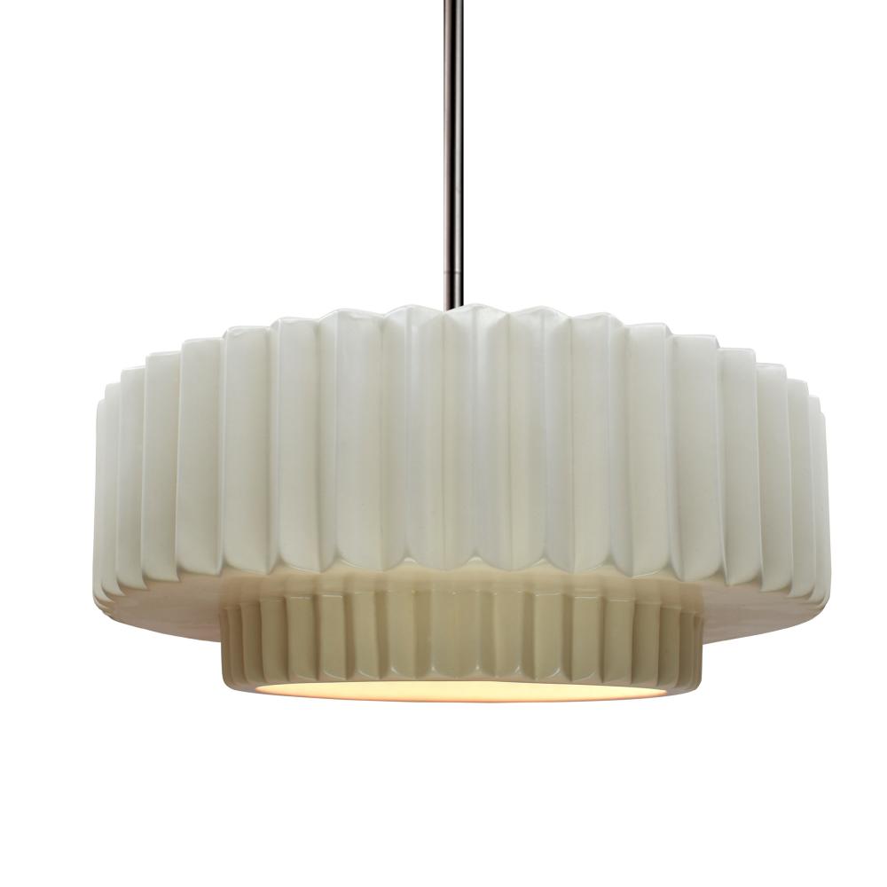 Medium Tier Pleated 1-Light Pendant