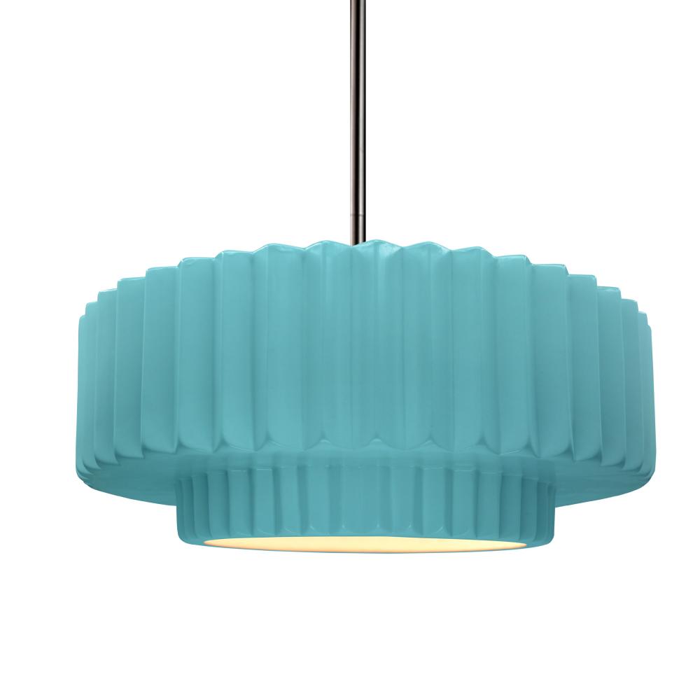 Medium Tier Pleated 1-Light Pendant