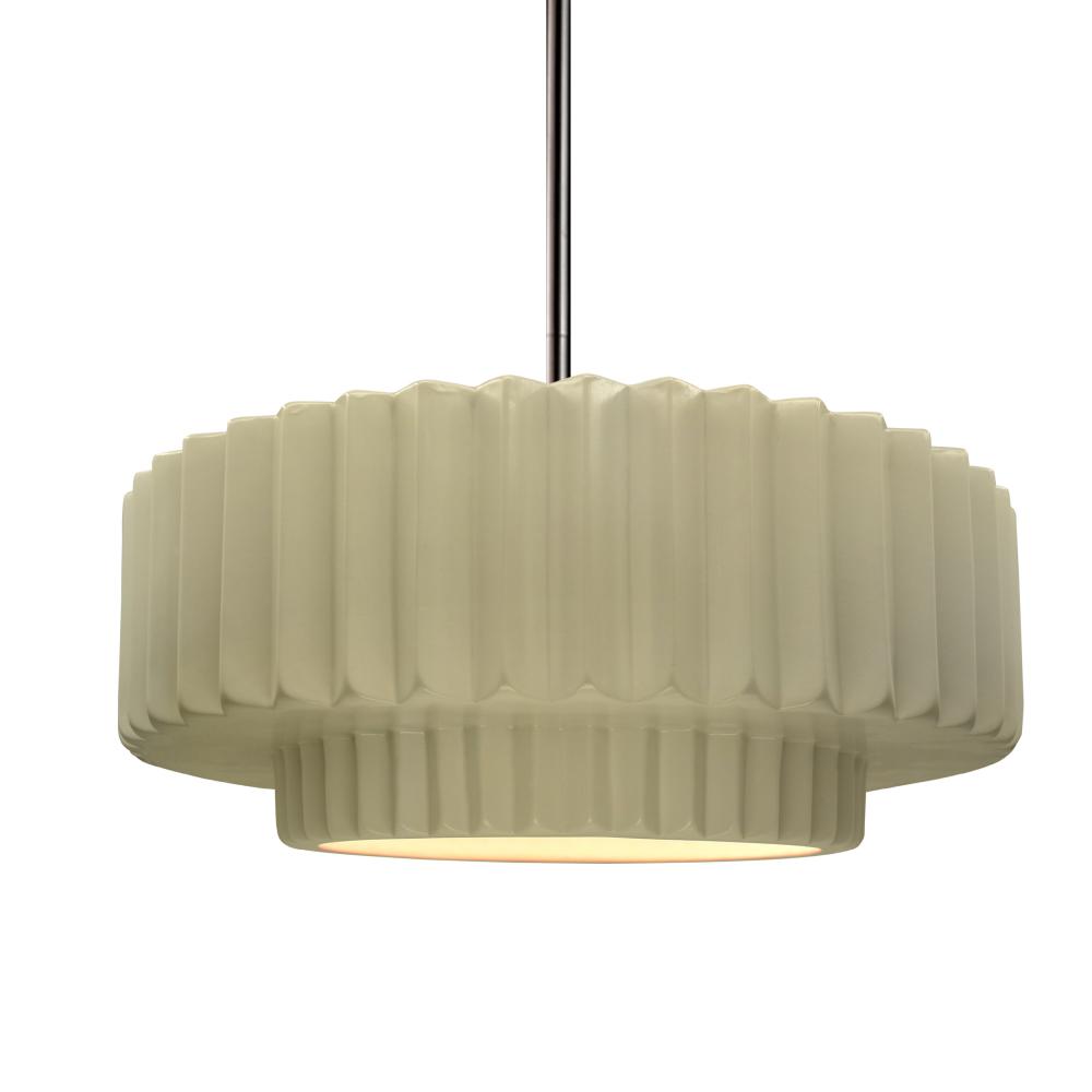 Medium Tier Pleated 1-Light Pendant