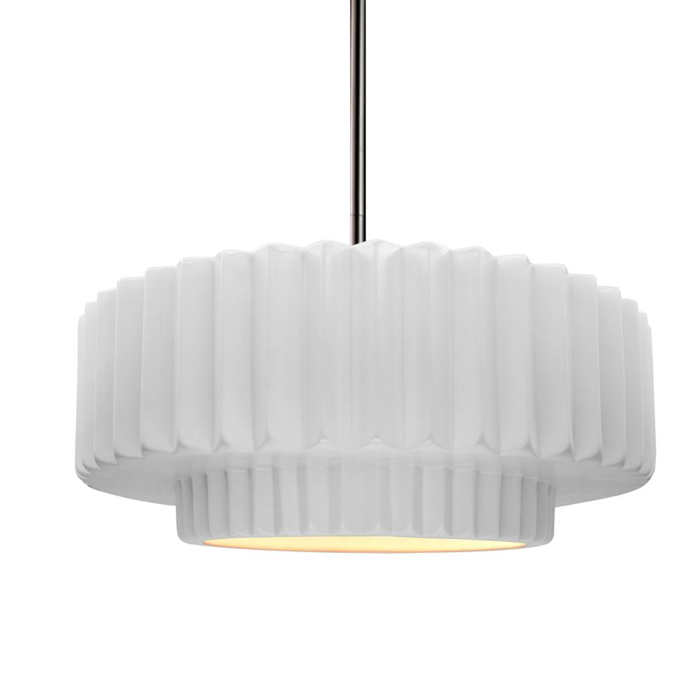 Medium Tier Pleated 1-Light Pendant