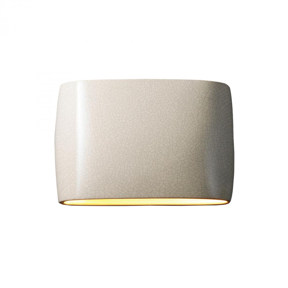 Wide ADA Large Oval LED Wall Sconce - Closed Top