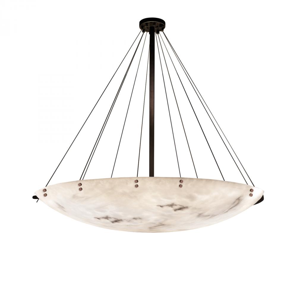 72&#34; Round Pendant Bowl w/ Finials