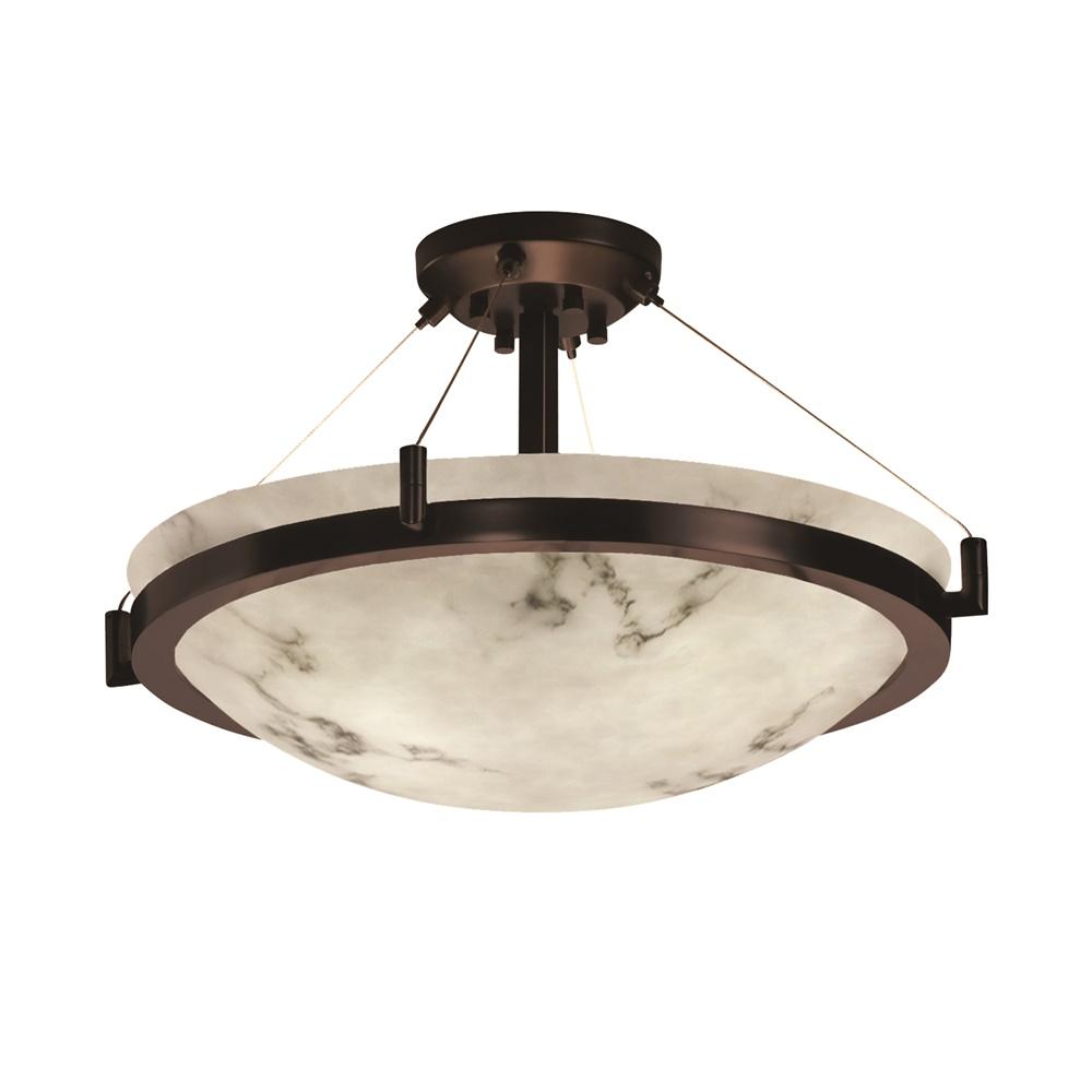 36&#34; LED Semi-Flush Bowl w/ Ring