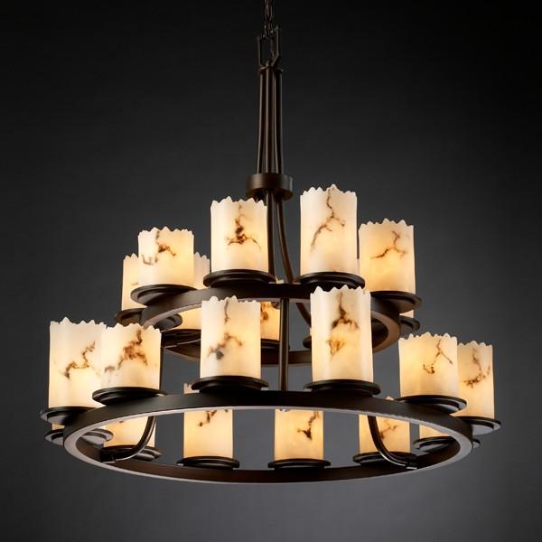 Dakota 21-Light 2-Tier Ring LED Chandelier