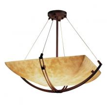 Justice Design Group CLD-9722-25-DBRZ - 24" Pendant Bowl w/ Crossbar