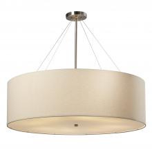 Justice Design Group FAB-9594-CREM-NCKL - Classic 36" Drum Pendant