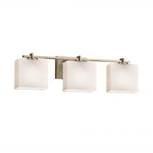 Justice Design Group FSN-8443-55-OPAL-BRSS - Era 3-Light Bath Bar