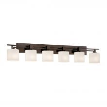 Justice Design Group FSN-8706-30-OPAL-DBRZ-LED6-4200 - Aero 6-Light LED Bath Bar