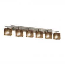 Justice Design Group FSN-8706-55-MROR-NCKL-LED6-4200 - Aero 6-Light LED Bath Bar