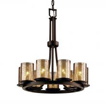 Justice Design Group FSN-8766-10-MROR-DBRZ - Dakota 9-Light Ring Chandelier