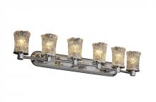 Justice Design Group GLA-8516-16-CLRT-CROM-LED6-4200 - Rondo 6-Light LED Bath Bar