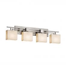 Justice Design Group PNA-8704-55-WAVE-NCKL - Aero 4-Light Bath Bar