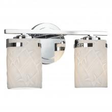 Justice Design Group POR-8452-10-BANL-CROM - Atlas 2-Light Bath Bar