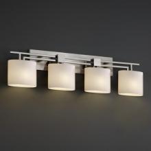 Justice Design Group FSN-8704-40-OPAL-DBRZ - Aero 4-Light Bath Bar