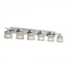 Justice Design Group GLA-8706-20-LACE-NCKL - Aero 6-Light Bath Bar