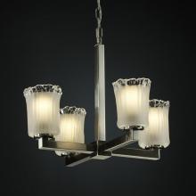 Justice Design Group GLA-8829-26-WTFR-NCKL - Modular 4-Light Chandelier