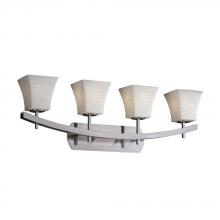 Justice Design Group POR-8594-10-BMBO-NCKL - Archway 4-Light Bath Bar