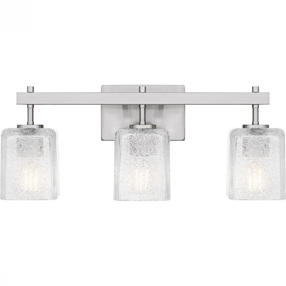 Brenthouse 3-Light Brushed Nickel Bath Light