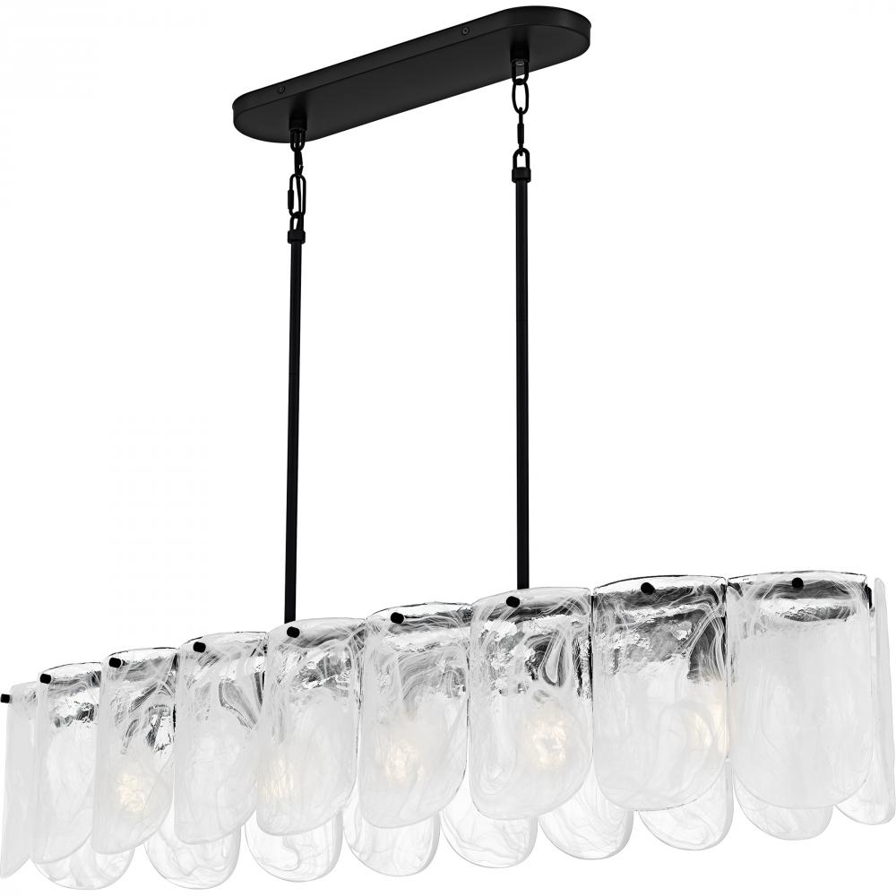 Cassidy 5-Light Matte Black Linear Chandelier