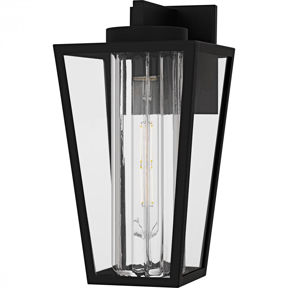 Jett 1-Light Matte Black Outdoor Wall Lantern