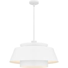 Quoizel LMI2824W - Lumi 3-Light Matte White Pendant