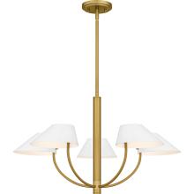 Quoizel PNY5028BRG - Penley 5-Light Brushed Gold Chandelier