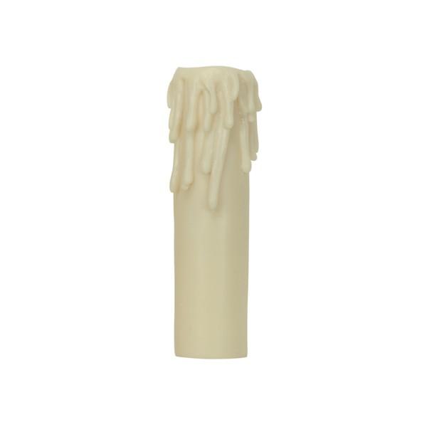 Edison Base Resin Half Drip; Ivory Finish; 1-1/4&#34; Inside Diameter; 1-9/16&#34; Outside Diameter;