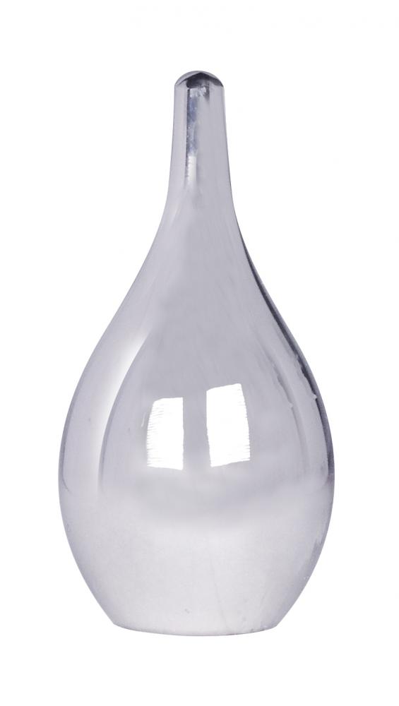 Polished Tear Drop Finial; Nickel Finish; 1-1/2&#34; Height; 1/8 IP