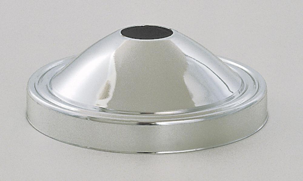 Plain Deep Fixture; Canopy Only; Chrome Finish; 5&#34; Diameter; 11/16&#34; Center Hole; 1-3/4&#34;