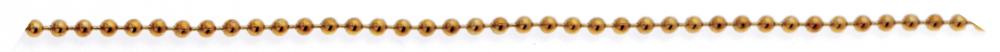 #3 Beaded Chain; 3/32&#34; Diameter; 250 Foot Spool; Brass Finish