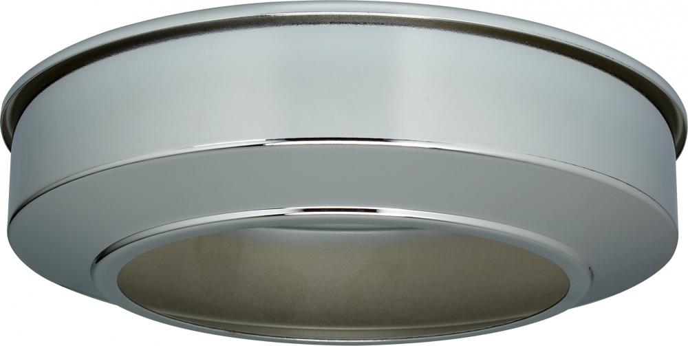 Canopy Extension; Chrome Finish; 5-3/4&#34; Diameter; Fits 5&#34; Canopy; 1-1/2&#34; Extension