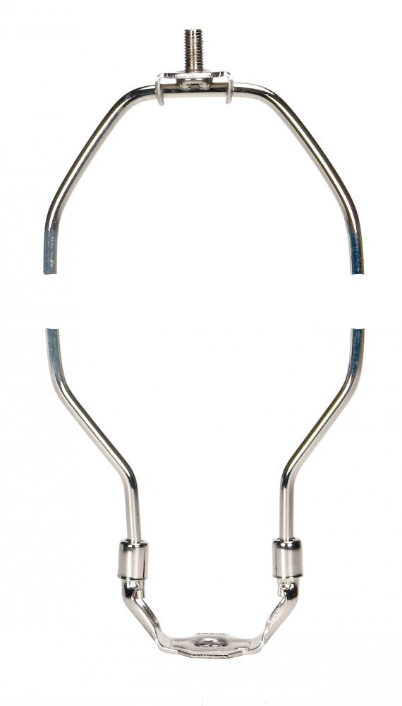 Heavy Duty Harp; Polished Nickel Finish; 10&#34; Height; 1/8 IP Saddle; 1/4-27 Thread; 125 Carton