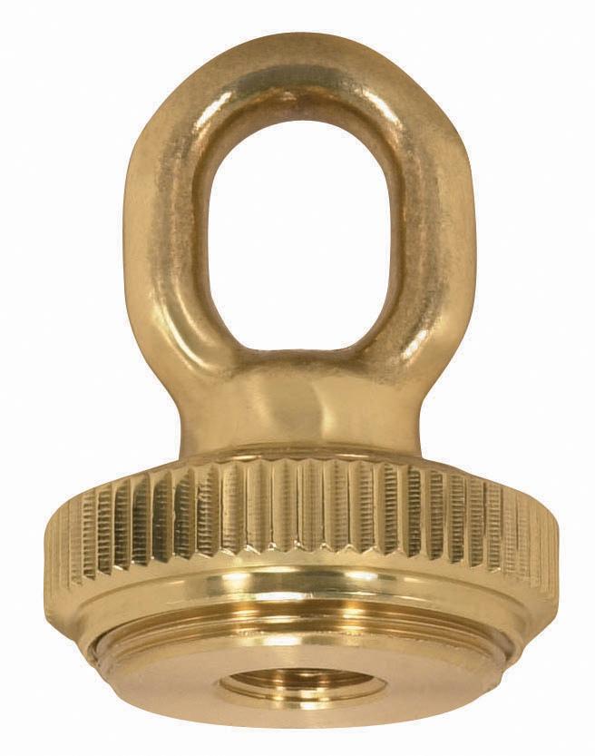 1/4 IP Heavy Duty Cast Brass Screw Collar Loops with Ring 1/4 IP Fits 1-1/4&#34; Canopy Hole Ring