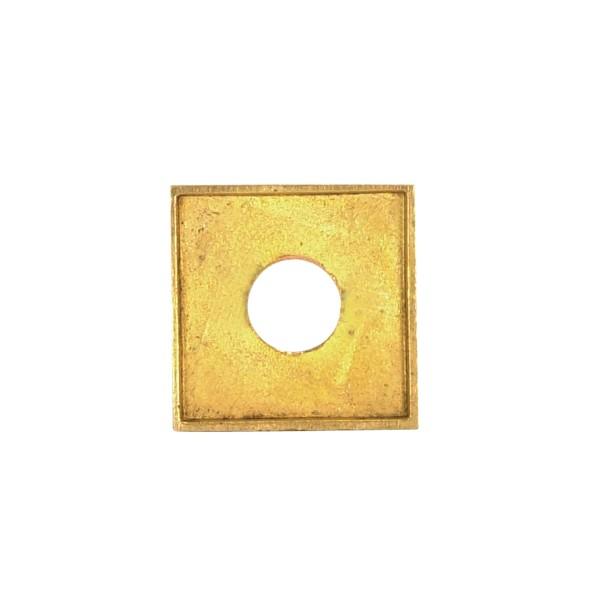 Solid Brass Square Check Ring; 1/8 IP Slip; 1&#34;; Polished Finish