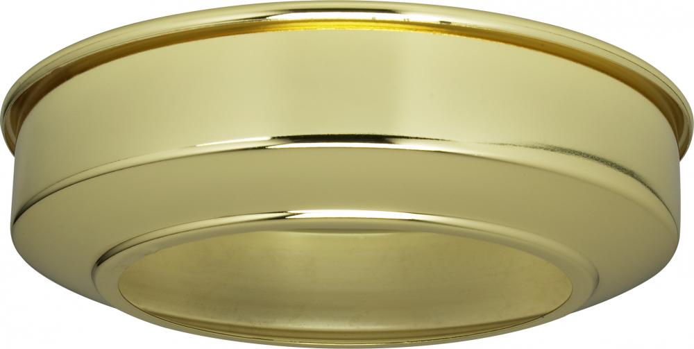 Canopy Extension; Brass Finish; 5-3/4&#34; Diameter; Fits 5&#34; Canopy; 1-1/2&#34; Extension