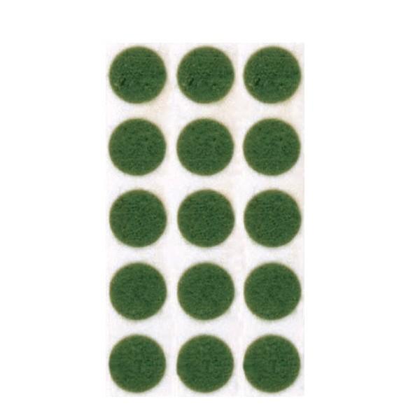 Green Felt; 1/2&#34; Dots; Sold By Roll Only (1000 per Roll)