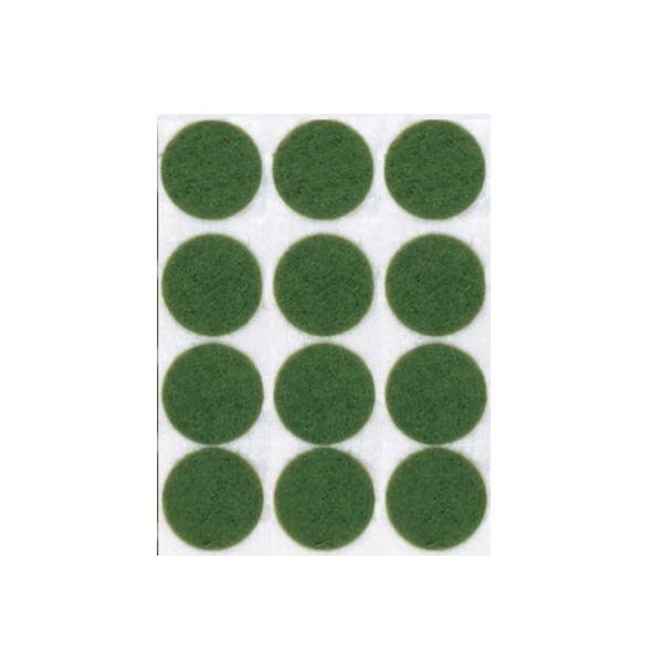 Green Felt; 3/4&#34; Dots; Sold By Roll Only (1000 per Roll)