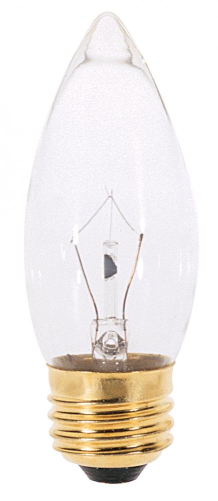 25 Watt B11 Incandescent; Clear; 2500 Average rated hours; 210 Lumens; Medium base; 130 Volt