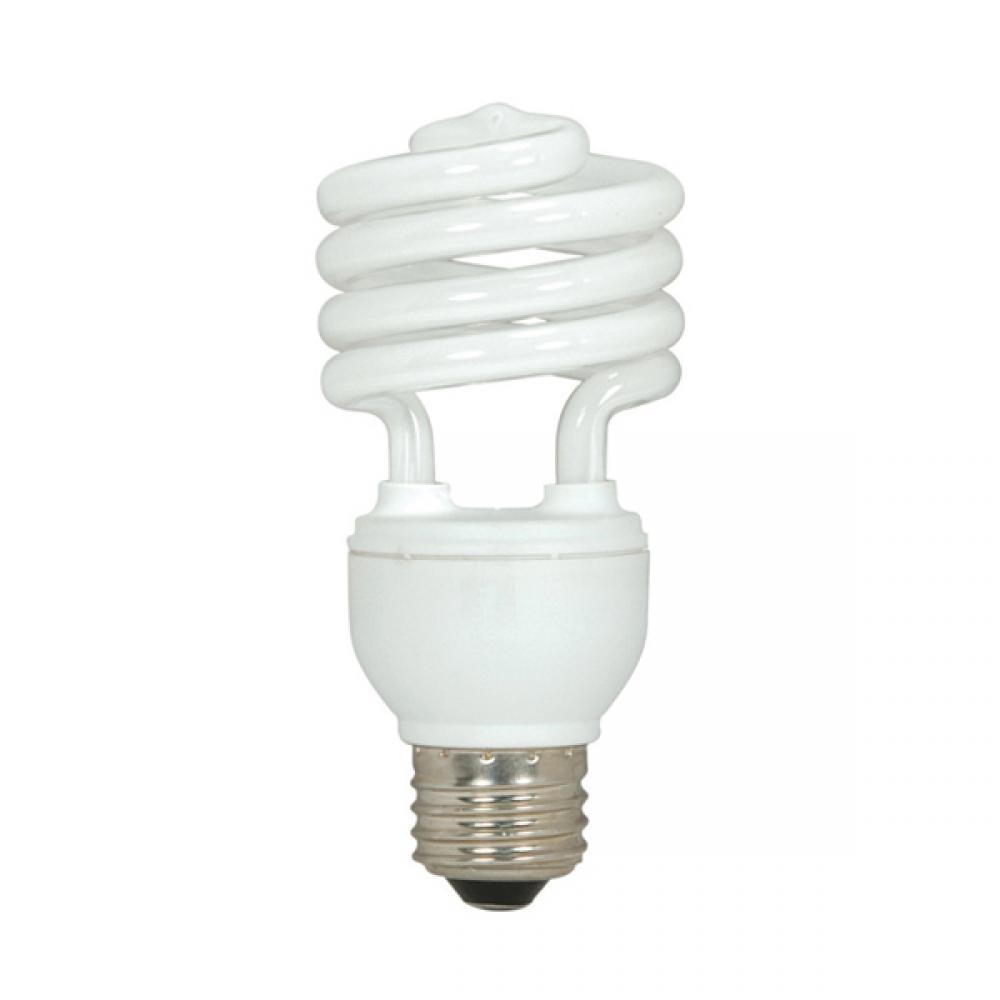 15 Watt; Mini Spiral Compact Fluorescent; 2700K; 82 CRI; Medium base; 120 Volt