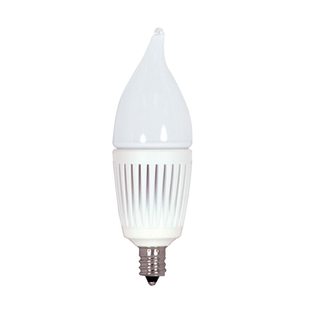 Discontinued - 2.7 Watt; Candle; 3500K; Candelabra base; 120 Volt