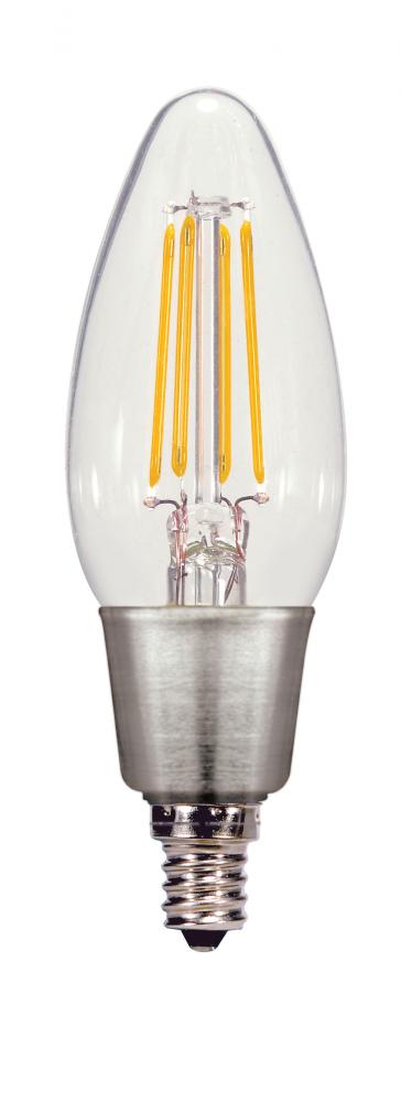 Discontinued - 4.5 Watt C11 LED; Clear; Candelabra base; 2700K; 450 Lumens; 120 Volt