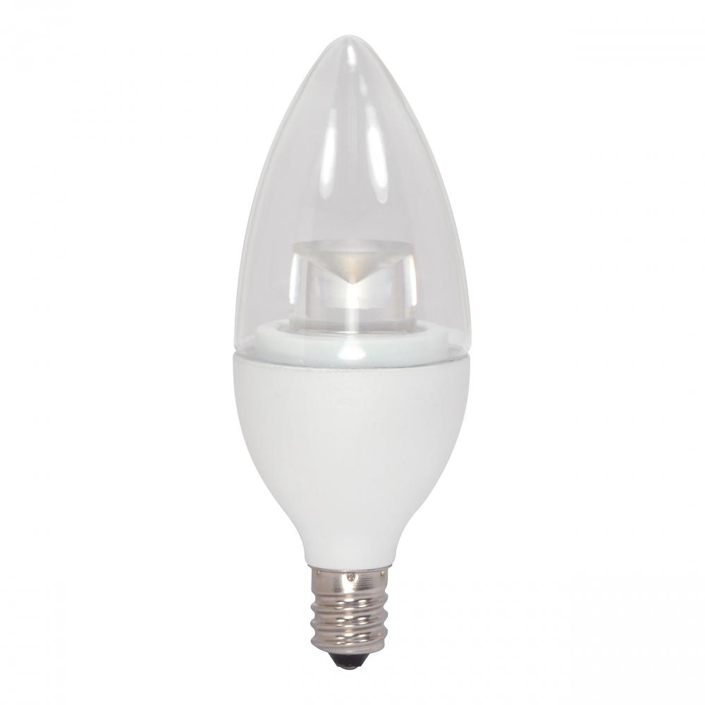 5 Watt; LED Candle; 2700K; Candelabra base; 120 Volt